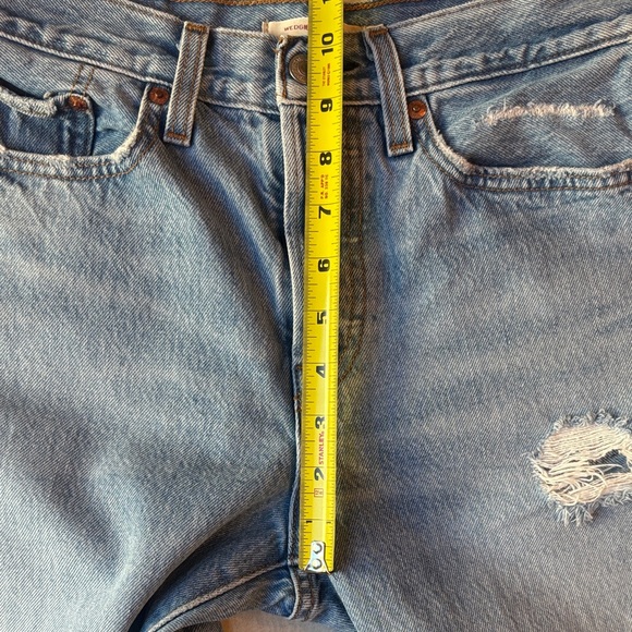 Levi's Women's Distressed Wedgie Straight Leg Light Wash Jeans Size 27 - Picture 14 of 15